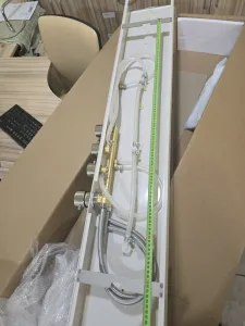 KERRA - Sprchový panel s hydromasážou Tore (čierny) 5907548105516