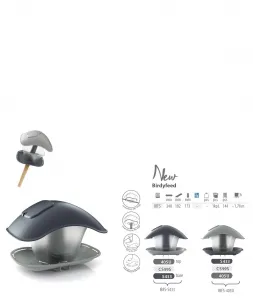 Prosperplast Kŕmidlo pre vtáčikov BirdieFood 24,8 cm antracit
