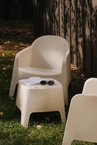Prosperplast Záhradný odkladací stolík MILAN biely