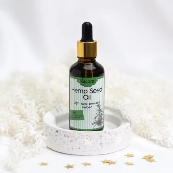 Nacomi Light Cold-Pressed Helper konopný olej s pipetou 50 ml