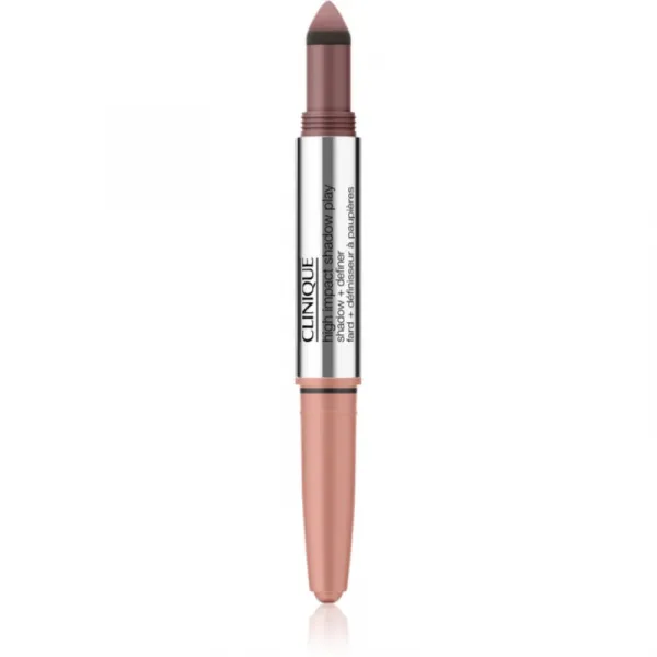 Clinique High Impact™ Shadow Play očné tiene v ceruzke duo odtieň Rose +Truffles 1.9 g