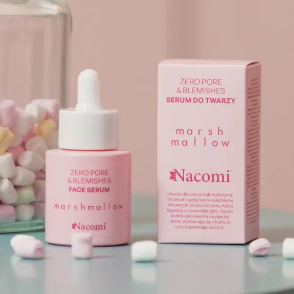 Nacomi Zero Pore & Blemishes pleťové sérum Marshmallow 30 ml