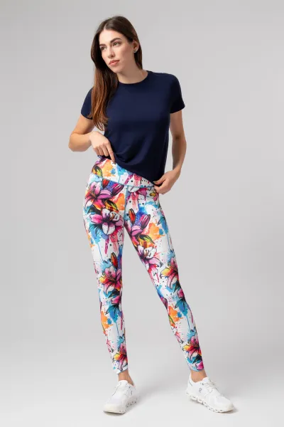 LELOSI Legíny Twist Florina (2 v 1) MEDIUM