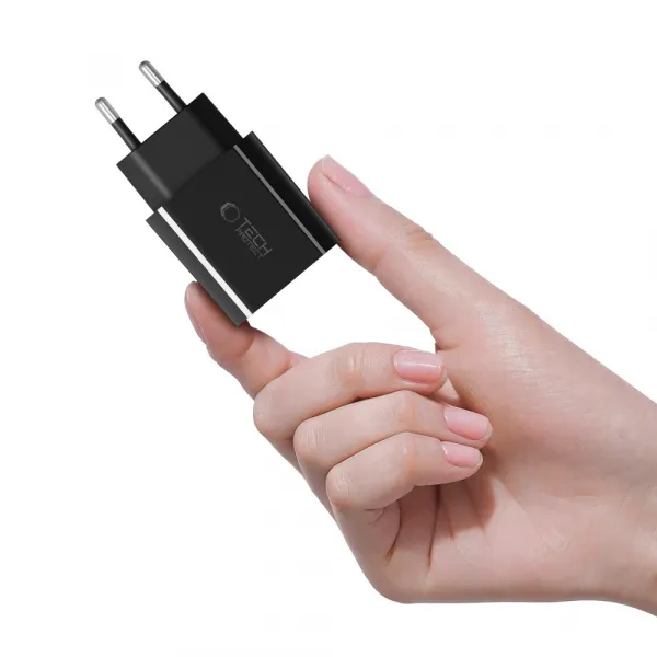 Tech-Protect NC20W sieťová nabíjačka USB-C PD 20W, čierna