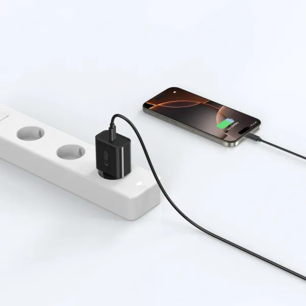 Tech-Protect NC20W sieťová nabíjačka USB-C PD 20W, čierna