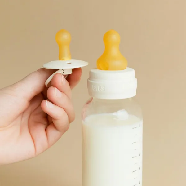 BIBS Baby Glass Bottle Round Latex antikoliková fľaša Sage 240 ml