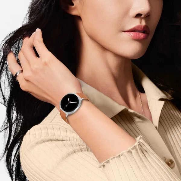 Tech-Protect Leather Fit remienok na Samsung Galaxy Watch 8 / Classic (40 / 44 / 46mm), brown