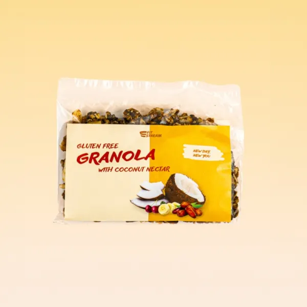 Bezlepková granola - zapečená s kokosovým nektárom (300g)