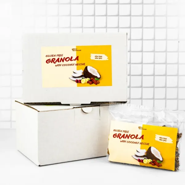Bezlepková granola - zapečená s kokosovým nektárom (300g)