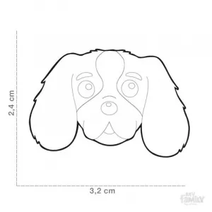 MF BLENHEIM CAVALIER KING 2,4x3,2cm gravírovateľný prívesok