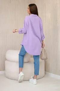 Legínovo Bavlnená mušelínová oversize košeľa svetlo béžová Farba: Mätová, Veľkosť: UNI