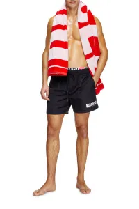 Plavky Diesel Visper-41-D-Core Boxer-Shorts Black/White