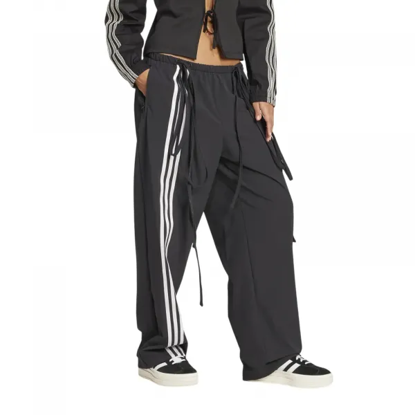 adidas Ribbon Parachute Pants W "Black" (JV9727)