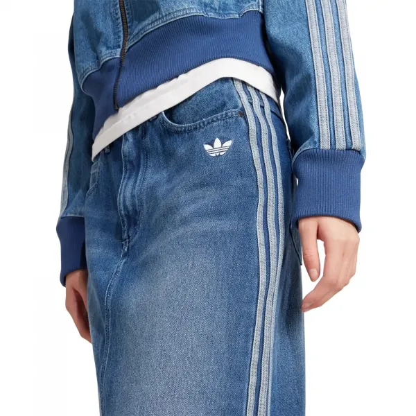 adidas Adicolor 3-Stripes Denim Pencil Skirt W "Indigo Denim" (JW2658)