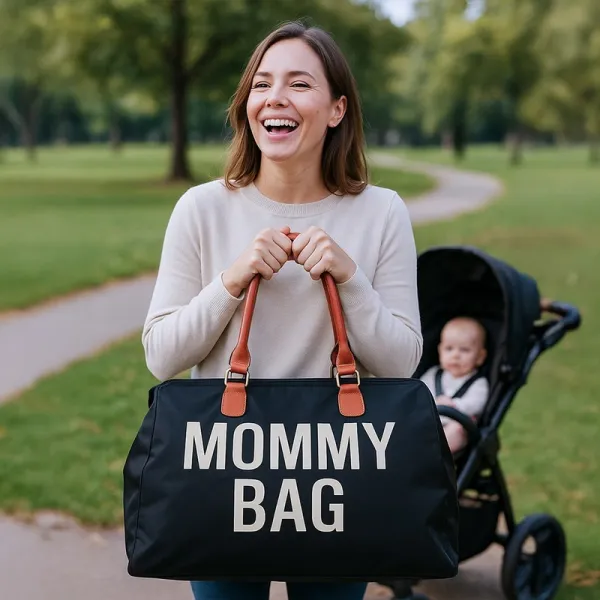 BABY MIX Taška pre mamičku Mommy Bag čierna