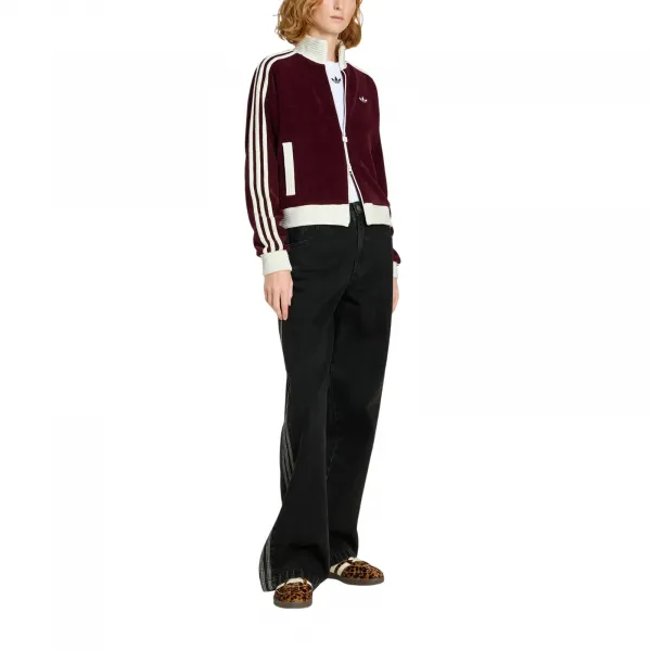 adidas Velour Knit Track Top W "Maroon" (KS0400)