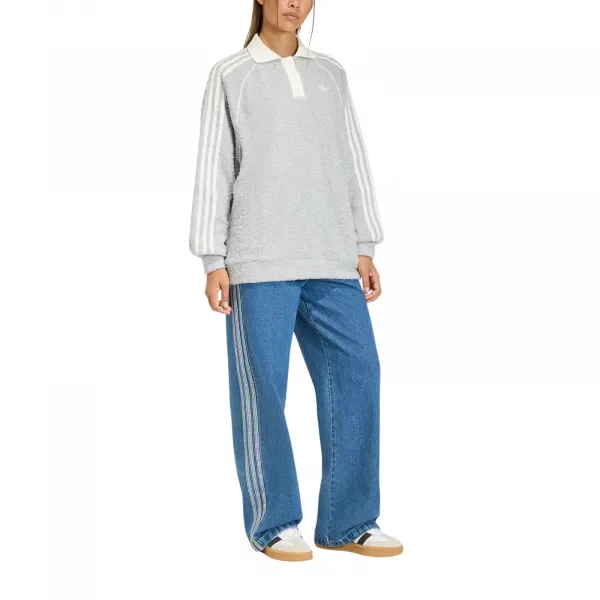 adidas Boucle Oversized Polo Crewneck W "Grey Two" (KS7791)