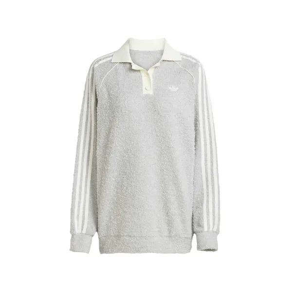 adidas Boucle Oversized Polo Crewneck W "Grey Two" (KS7791)