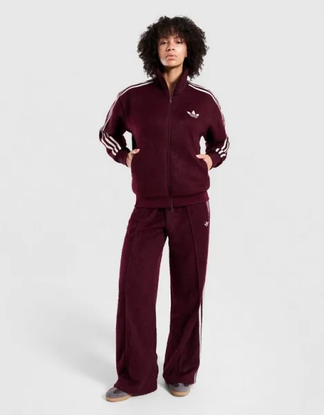 adidas Mohair Firebird Loose Track Top W "Maroon" (KS0428)