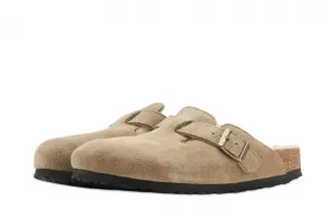 Birkenstock Boston Shearling Suede Leather W "Taupe" (1028299)