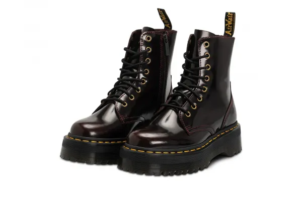 Dr. Martens Jadon Arcadia Leather Platform "Cherry Red" (DM24764600)