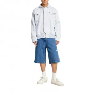 adidas Adicolor Denim Firebird Shorts "Medium Blue Denim" (JC6235)