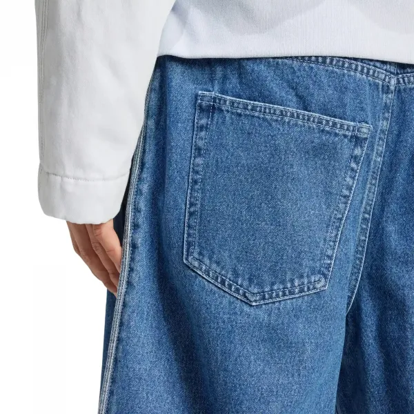 adidas Adicolor Denim Firebird Shorts "Medium Blue Denim" (JC6235)