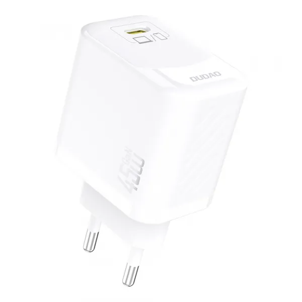 Dudao A28C nabíjačka + USB-C kábel, 45W, GaN, biela