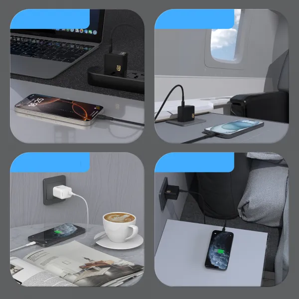 Dudao A28C nabíjačka + USB-C kábel, 45W, GaN, biela