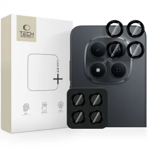 Tech-Protect CamRing Fit ochranné sklo na kameru na Xiaomi Poco M8 Pro / Redmi Note 15 Pro 5G / 15 Pro Plus 5G, čierne
