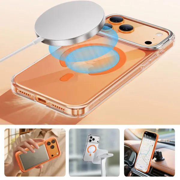TECH-PROTECT MMP-200 Magsafe magnetický krúžok oranžový