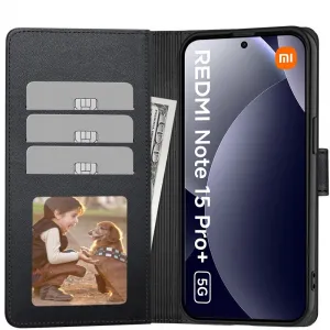 Tech-Protect Wallet knižkové puzdro na Xiaomi Poco M8 Pro / Redmi Note 15 Pro Plus 5G, čierne