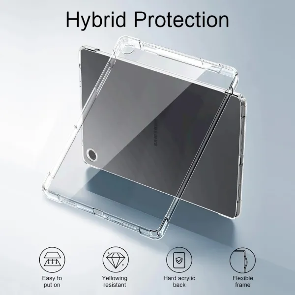 Tech-Protect FlexAir kryt na Samsung Galaxy Tab A9 / A11 8.7'', priesvitný