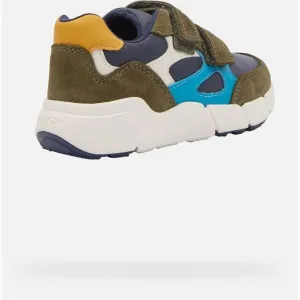 Khaki boys' shoes for the first steps Geox Flexyper Mini Boy - Boys