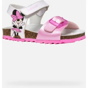 Geox B SANDAL CHALKI Dievčenské sandále, ružová, veľkosť