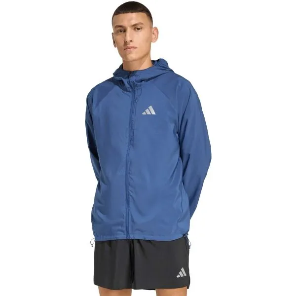 adidas RUN ESSENTIALS JACKET M Pánska športová bunda, tmavo modrá, veľkosť