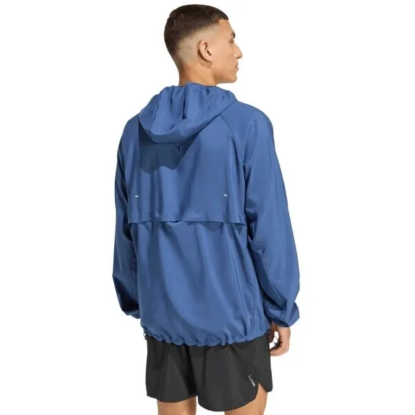 adidas RUN ESSENTIALS JACKET M Pánska športová bunda, tmavo modrá, veľkosť