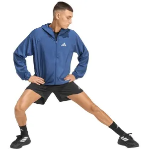 adidas RUN ESSENTIALS JACKET M Pánska športová bunda, tmavo modrá, veľkosť