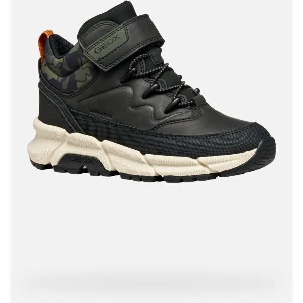 Black boys' ankle boots Geox Flexyper Plus - Boys
