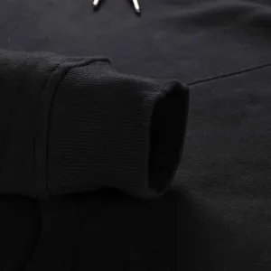 NAX AZER Pánska bavlnená mikina s kapucňou, čierna, veľkosť