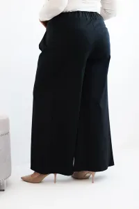 Plus size nohavice s širokými nohavicami