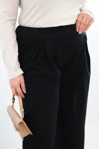Plus size nohavice s širokými nohavicami