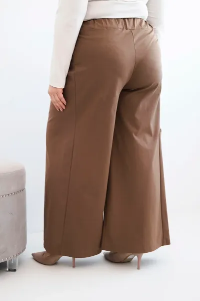 Plus size nohavice s širokými nohavicami