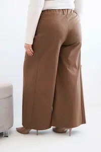 Plus size nohavice s širokými nohavicami