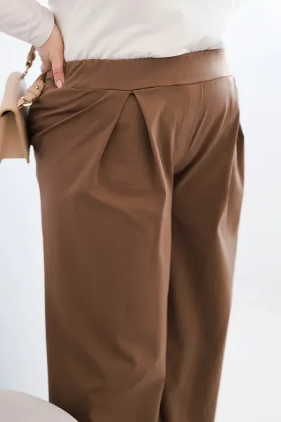Plus size nohavice s širokými nohavicami