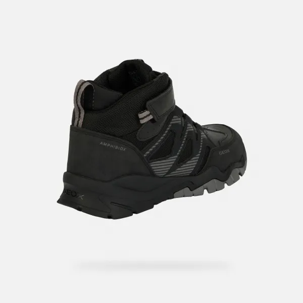 Čierne chlapčenské tenisky Geox Montrack B ABX