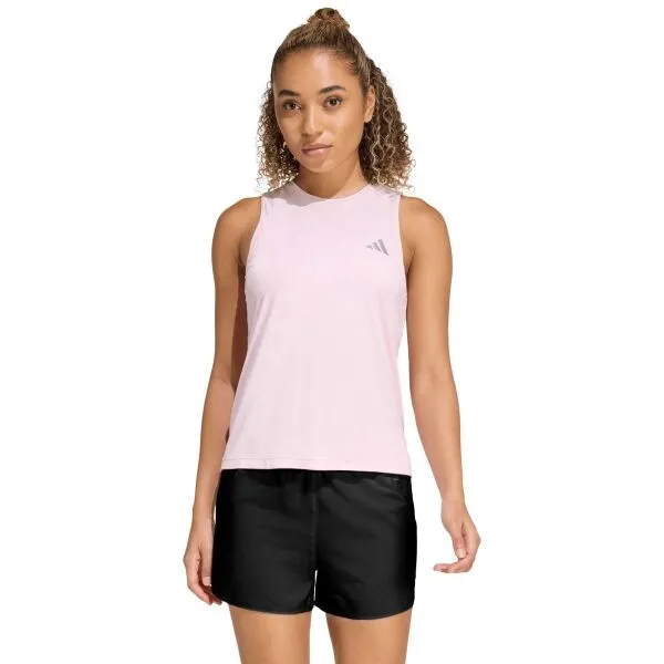 adidas RUN ESSENTIALS TANK W Dámske športové tielko, lososová, veľkosť