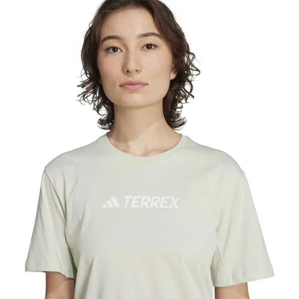 adidas TERREX CLASSIC LOGO Dámske tričko, svetlo zelená, veľkosť
