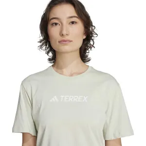 adidas TERREX CLASSIC LOGO Dámske tričko, svetlo zelená, veľkosť
