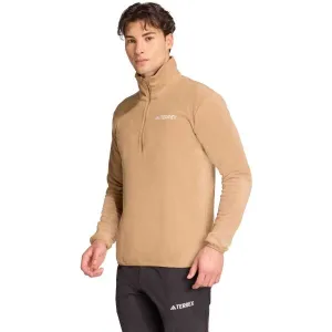 adidas MULTI TERREX ESSENTIALS HZ FL Pánska mikina, hnedá, veľkosť